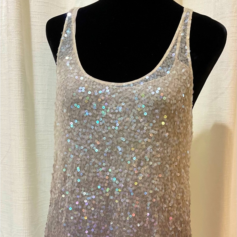 Fabulous Stella McCartney sequin dress with detachable silk liner.